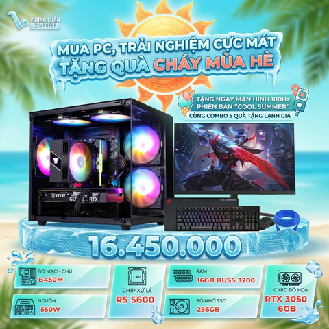 PC VLC_72 (R5 5600 | 16GB | RTX 3050 6GB | 256GB | B450M)