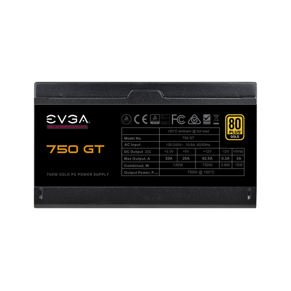 Nguồn EVGA SuperNOVA 750 GT – 80+ GOLD 750W – Fully Modular