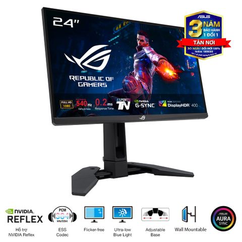 Màn Hình Gaming ASUS ROG Swift Pro PG248QP (24.1 inch - TN - FHD - 540Hz - 0.2ms)
