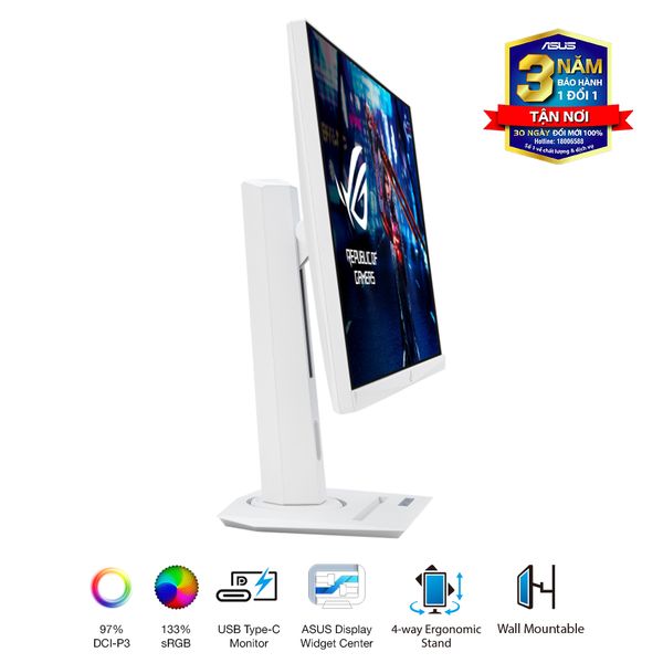 Màn hình Gaming ASUS ROG Strix XG27ACS-W (27 inch - QHD - Fast IPS - 180Hz - G-SYNC - DisplayHDR 400)