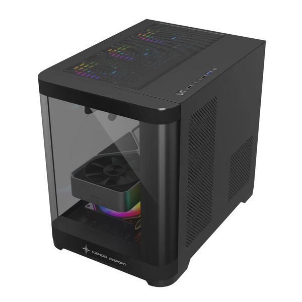 Vỏ Case Máy Tính KENOO ESPORT MK400 ( MATX, Case Bể Cá, Kính Cong)