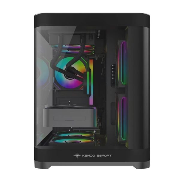 Vỏ Case Máy Tính KENOO ESPORT MK400 ( MATX, Case Bể Cá, Kính Cong)