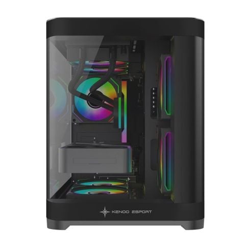 Vỏ Case Máy Tính KENOO ESPORT MK400 ( MATX, Case Bể Cá, Kính Cong)