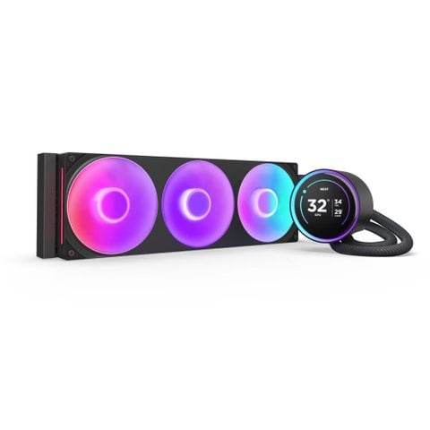 Bộ Tản Nhiệt Nước NZXT KRAKEN ELITE 360 RGB V2 BLACK 360mm