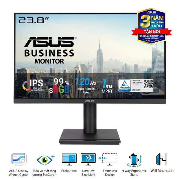 Màn Hình ASUS VA249QGS (23.8 inch - IPS - FHD - 120Hz - 1ms - Speaker )