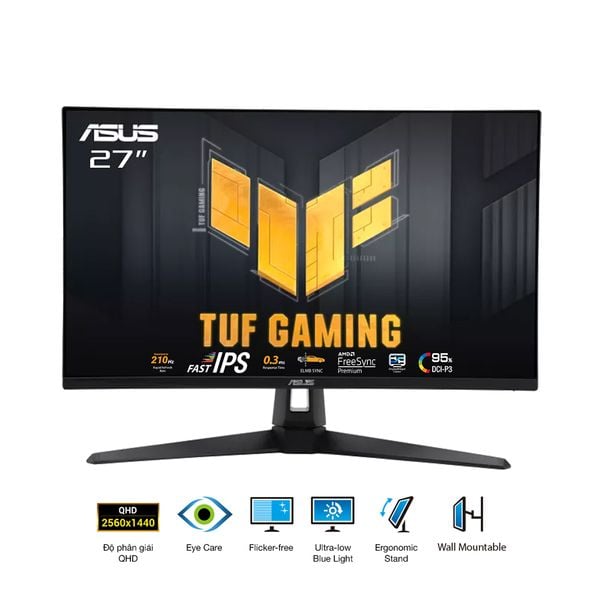 Màn Hình Gaming ASUS TUF Gaming VG27AQ5A (27 inch - IPS - 2K - 210Hz - 1ms - Speaker)