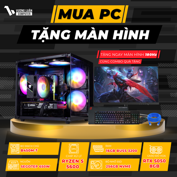 PC VLC_TM58 (R5 5600 | 16GB | RTX 5050 8GB | 256GB | B450M-T)