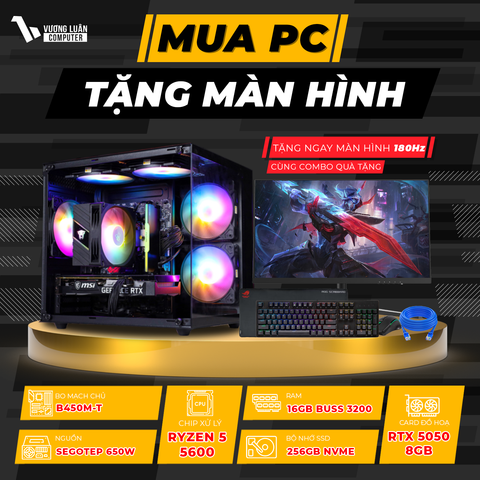PC VLC_TM58 (R5 5600 | 16GB | RTX 5050 8GB | 256GB | B450M-T)