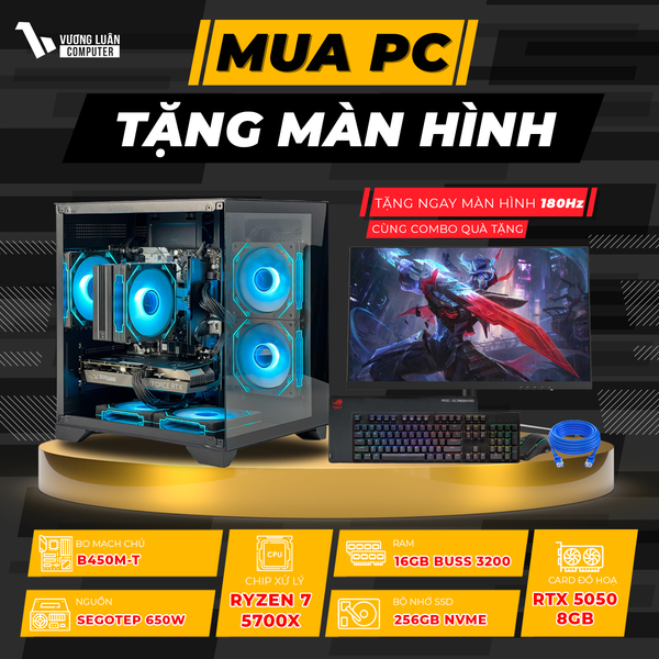 PC VLC_TM59 (R7 5700X | 16GB | RTX 5050 8GB | 256GB | B450M-T)