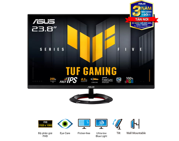 Màn hình Gaming ASUS TUF VG249Q5R (23.8 inch - IPS - FHD - 200Hz - 0.3ms - Speaker )