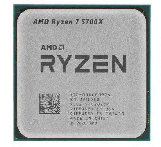 CPU AMD Ryzen 7 5700X Tray (3.4 GHz Upto 4.6GHz / 36MB / 8 Cores, 16 Threads / 65W / Socket AM4)