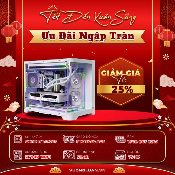 PC VLC GM022  (I7 14700F | 16GB | RTX 5060 8GB | 512GB | Z790-P WiFi DDR5)