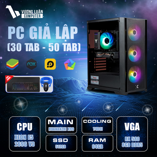 PC VLC XEON003 (E5 2696V3 | 64GB | RX580 8GB | 512GB | X99-F8D)