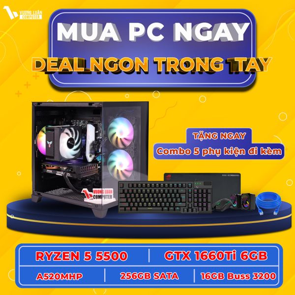VLC_GM035 (R5 5500 | 16GB | GTX 1660Ti 6GB | 256GB | A520MHP)