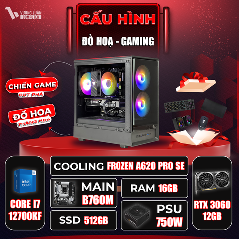 PC VLC_ DH14 (I7-12700KF |16GB | RTX 3060 12GB | 512GB | MAIN B760M)