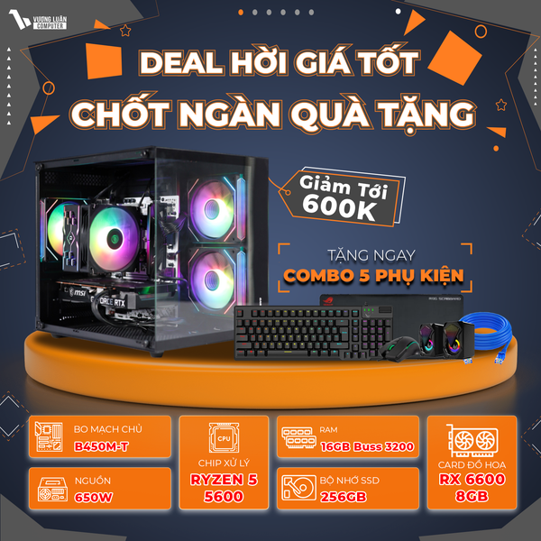 VLC_GM034 (R5 5600 | 16GB | RX 6600 8GB | 256GB | B450M-T)