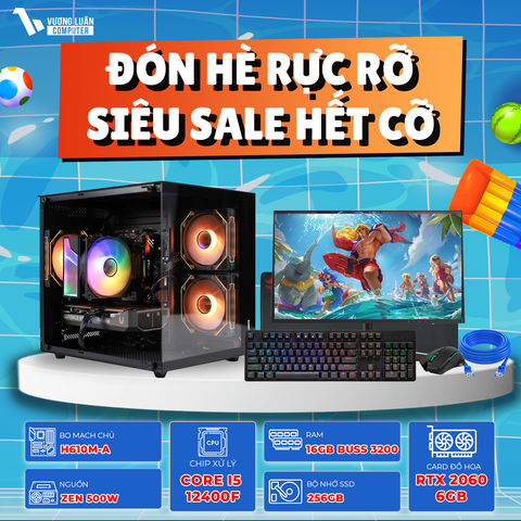 PC VLC_TM53 (I5 12400F | 16GB | RTX 2060 6GB | 256GB | H610M-A)
