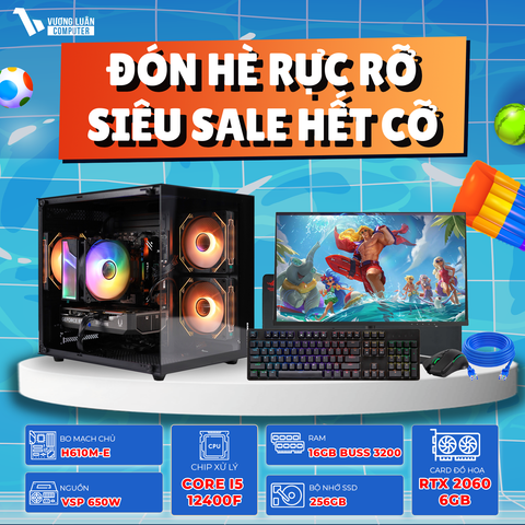 PC VLC_TM44 (I5 12400F | 16GB | RTX 2060 6GB | 256GB | H610M-E)
