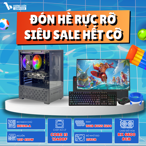 PC VLC_TM48 (I5 12400F | 16GB | RX 6600 8GB | 256GB | H610M-A)