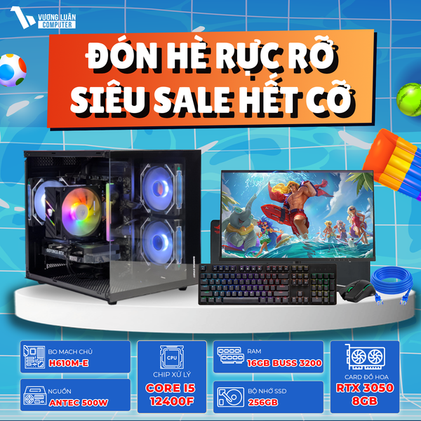 PC VLC_TM037 (I5 12400F | 16GB | RTX 3050 8GB | 256GB | H610M)