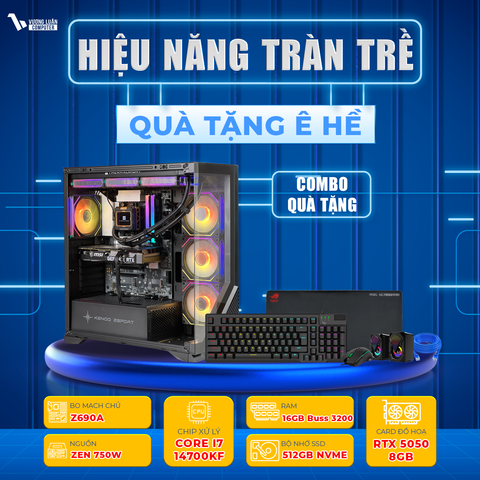 PC VLC_DH23 (I7 14700KF | 16GB | RTX 5050 8GB | 512GB | Z690A)