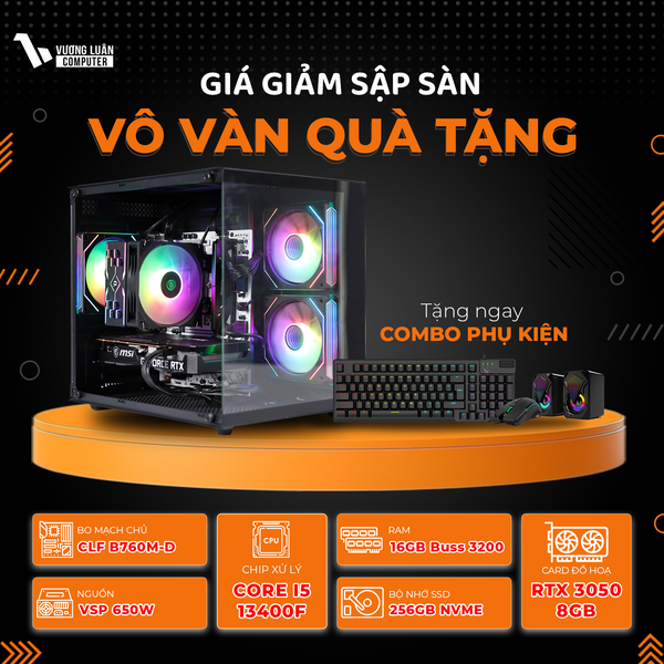 PC VLC_GM27 (I5 13400F | 16GB | RTX 3050 8GB | 256GB | B760M-D)