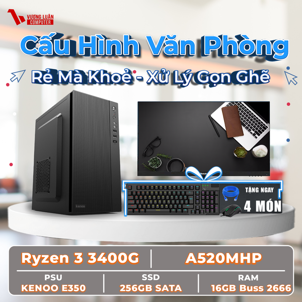 VLC_VP011 (R3 3400G | 16GB | 350W | 256GB | A520MHP)