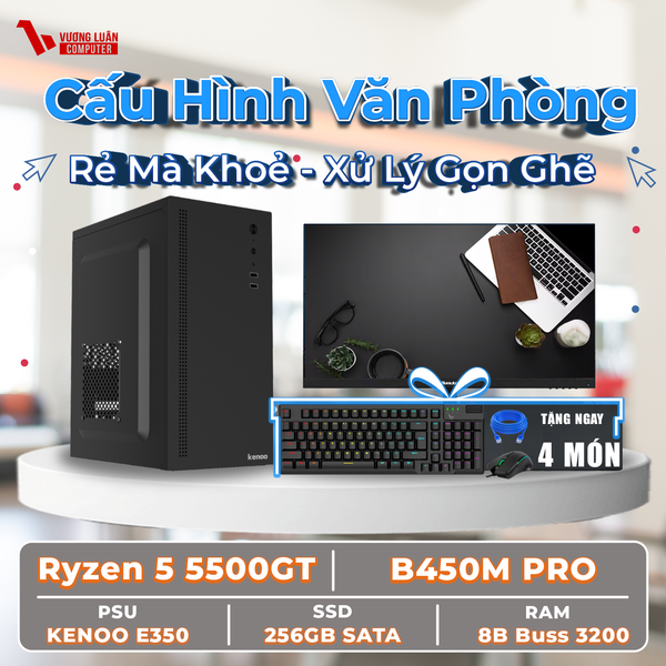 VLC_VP012 (R5 5500GT | 8GB | 350W | 256GB | A520MHP )