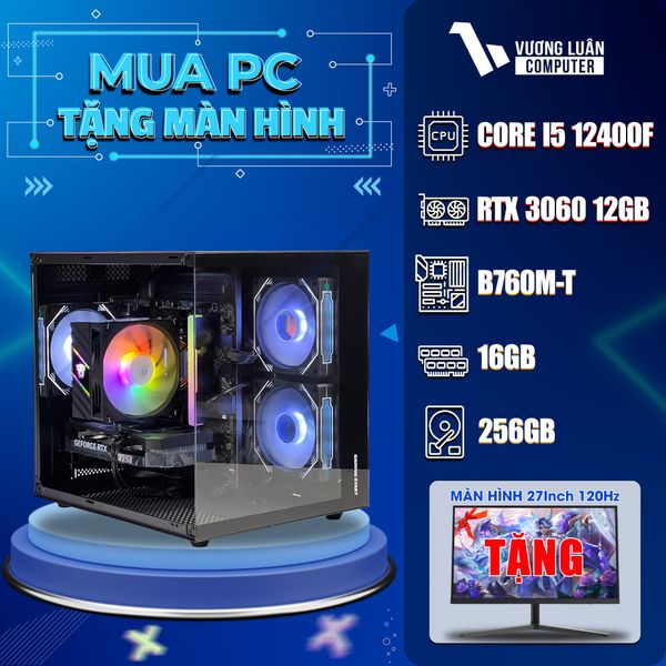 PC VLC_TM019 (I5 12400F | 16GB | RTX 3060 12GB | 256GB | B760M-T)