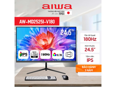 Màn hình Aiwa AW-MD2525I-V180, 25inch,  FHD, IPS, 180hz, 1ms