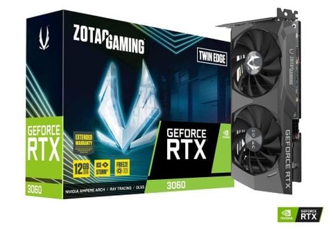 Card màn hình ZOTAC Gaming RTX 3060 Twin Edge 12GB DDR6 Ver 2 (ZT-A30600E-10M)