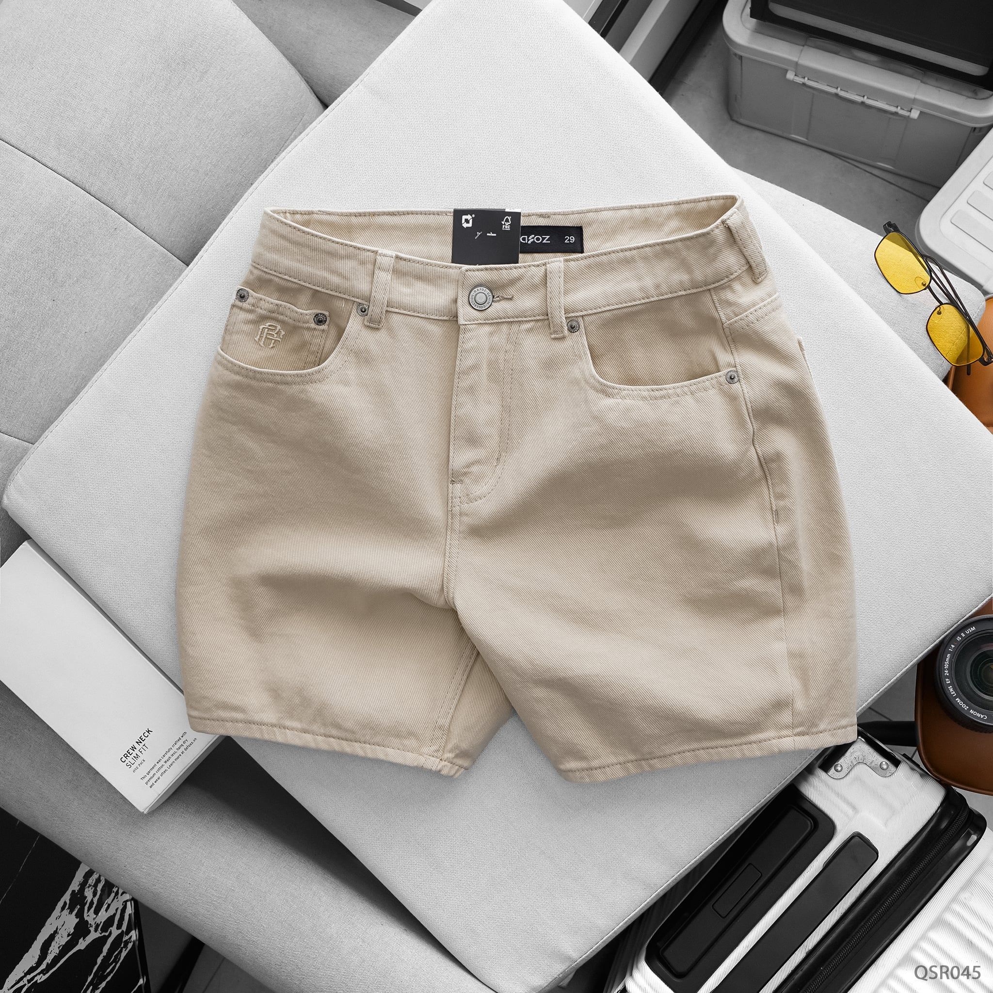  Quần short Straight kaki Casual - 045 