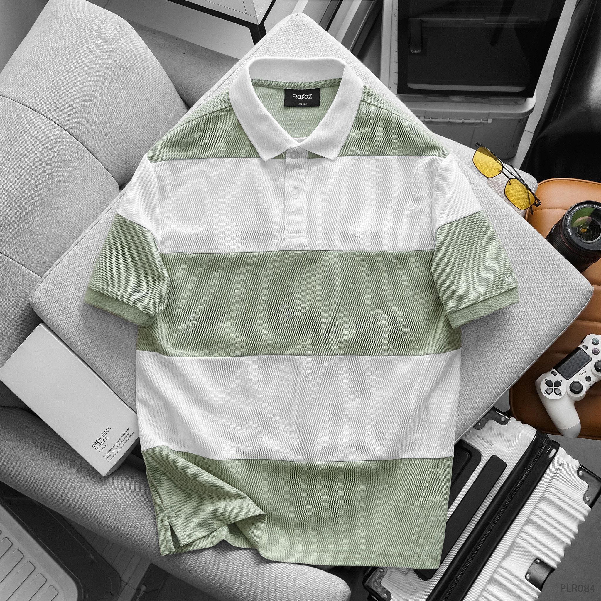  Áo polo Embroidery Striped - 084 