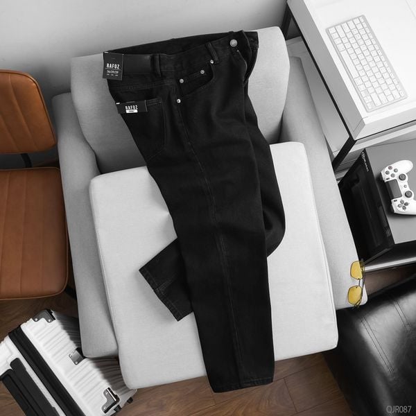  Quần jean Relaxed black wash - 087 