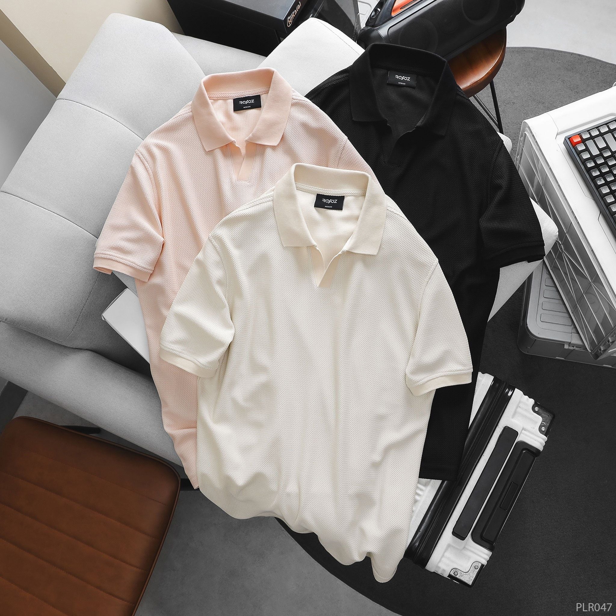  Áo polo cổ V form Slimfit - 047 