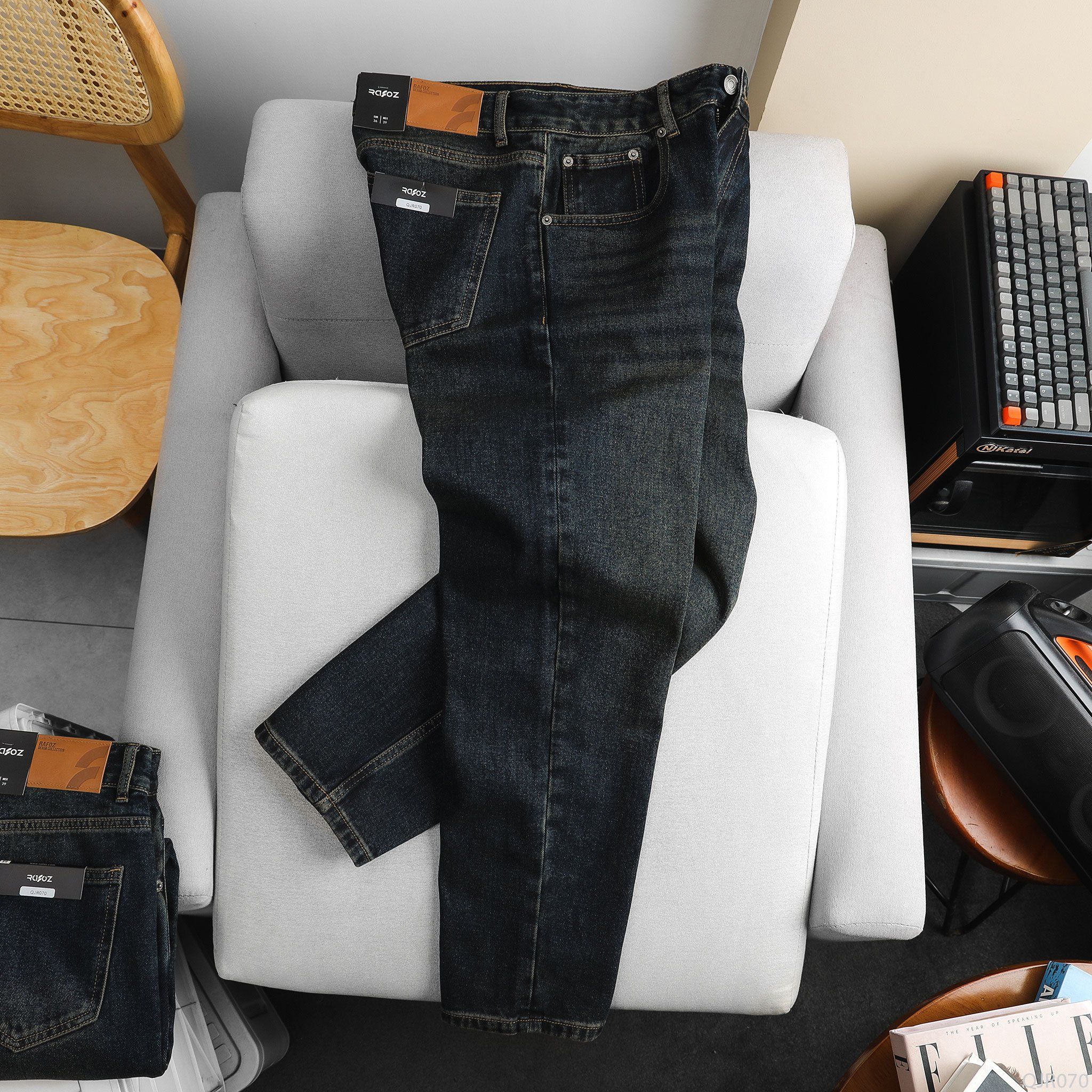  Quần jean relaxed RAFOZ dark blue - 070 