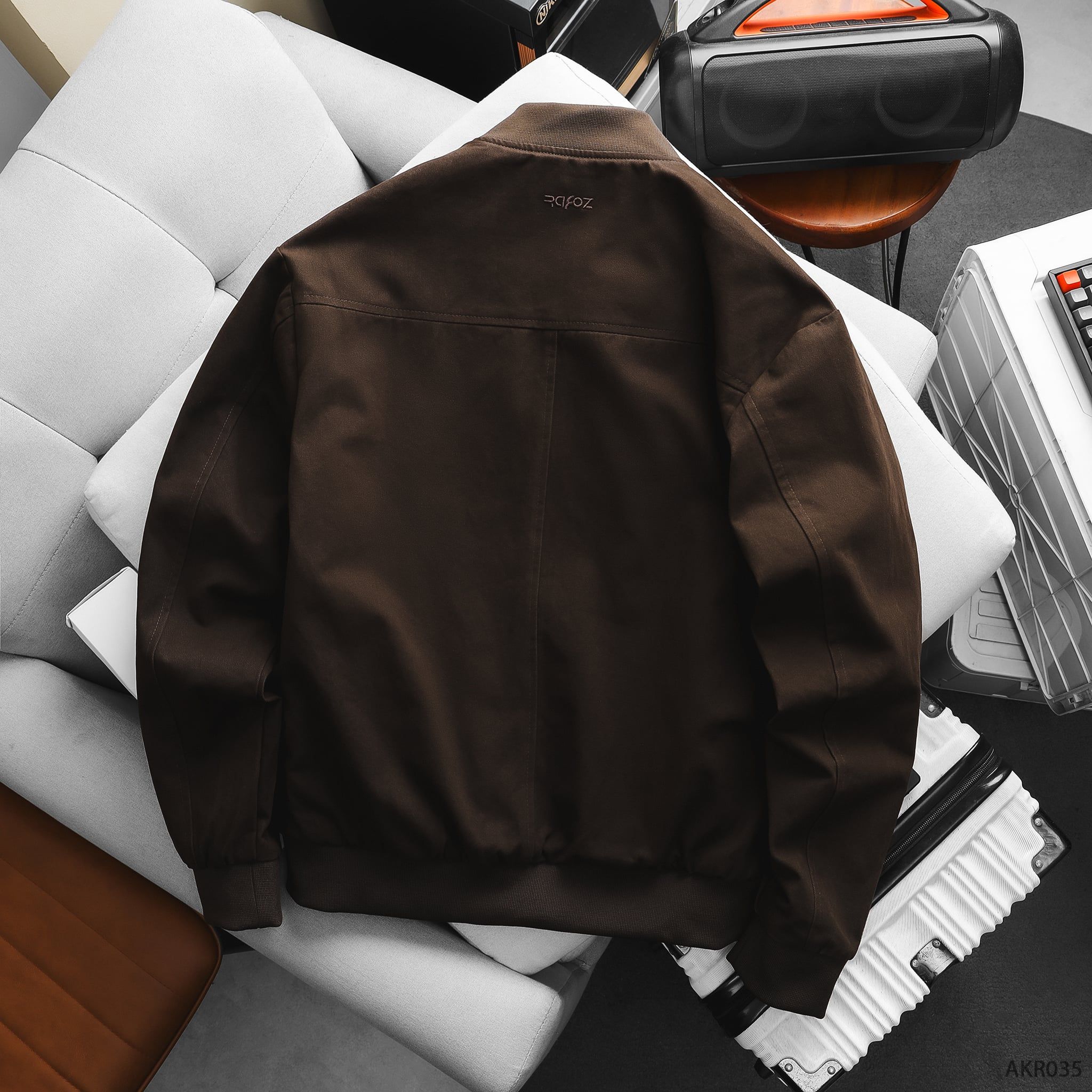  Áo khoác bomber kaki basic - 035 