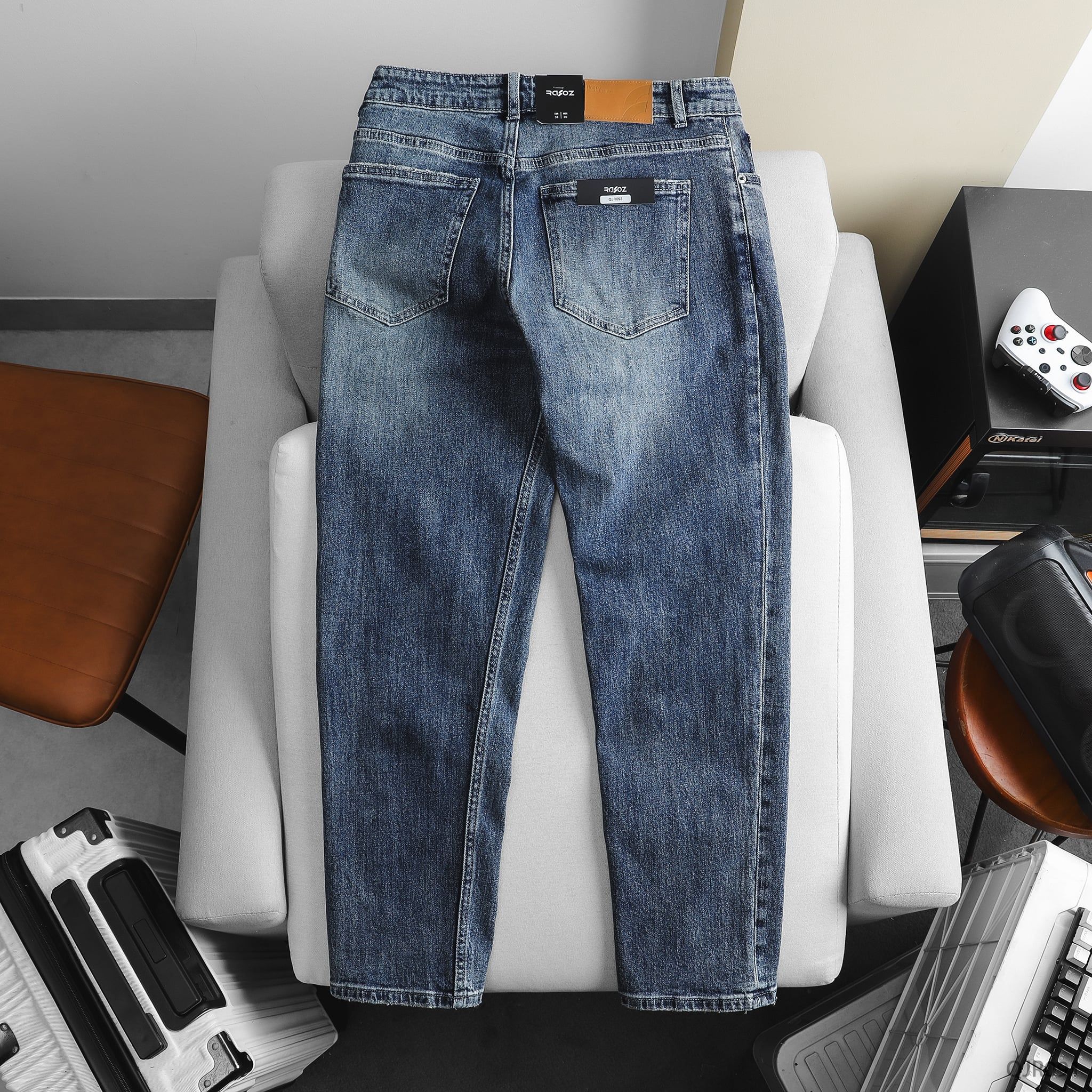  Quần jean Relaxed Blue Ripped - 093 