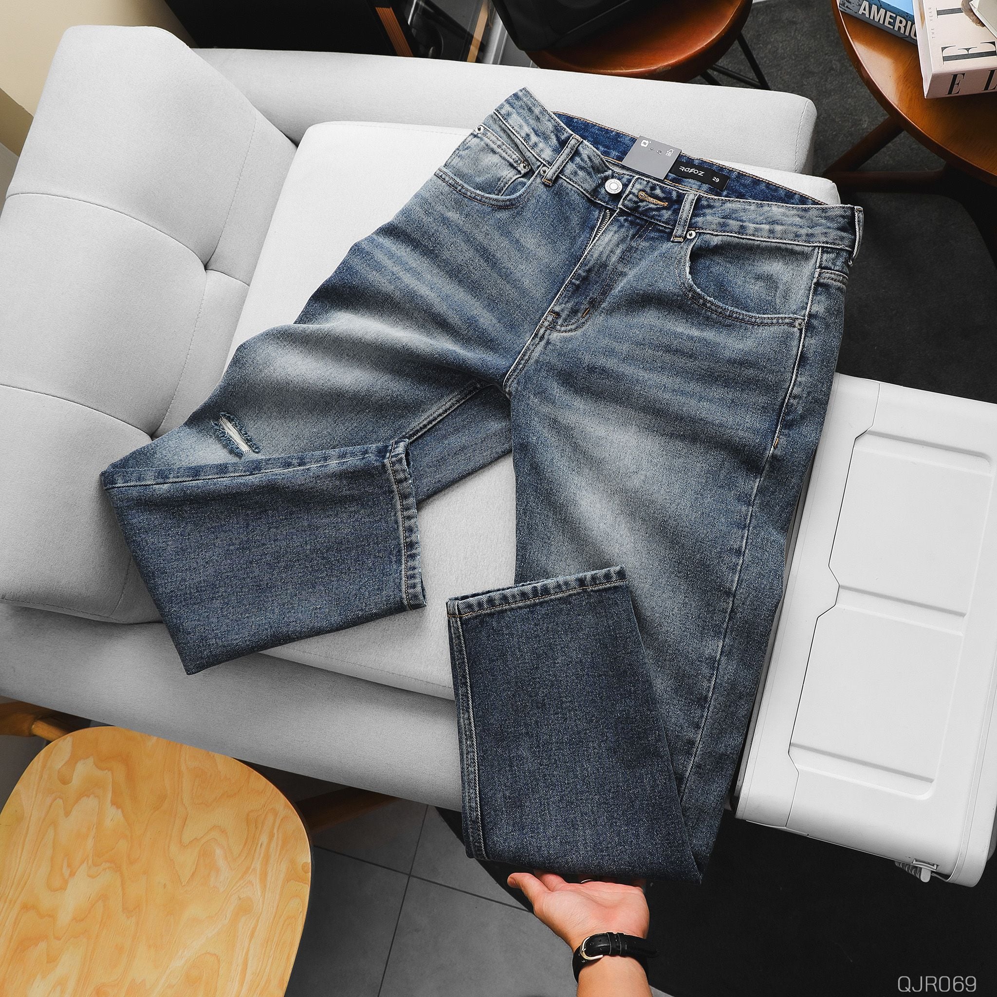  Quần jean Relaxed RAFOZ Light Blue - 069 