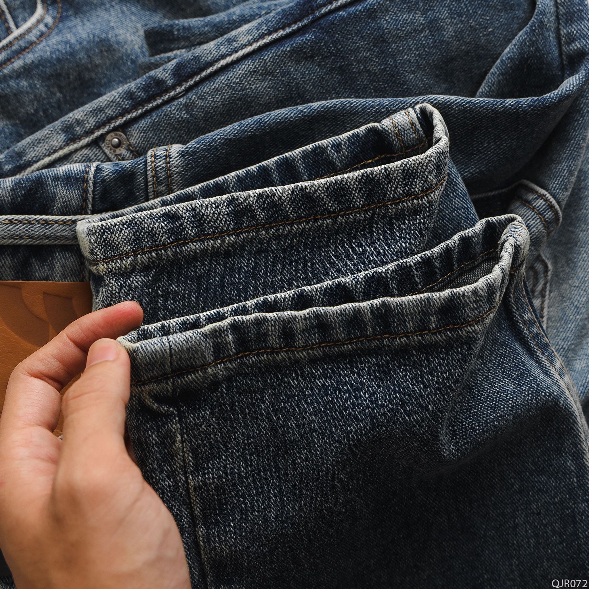  Quần jean relaxed RAFOZ faded wash - 072 