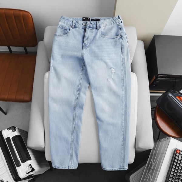  Quần jean dark blue ripped - 096 