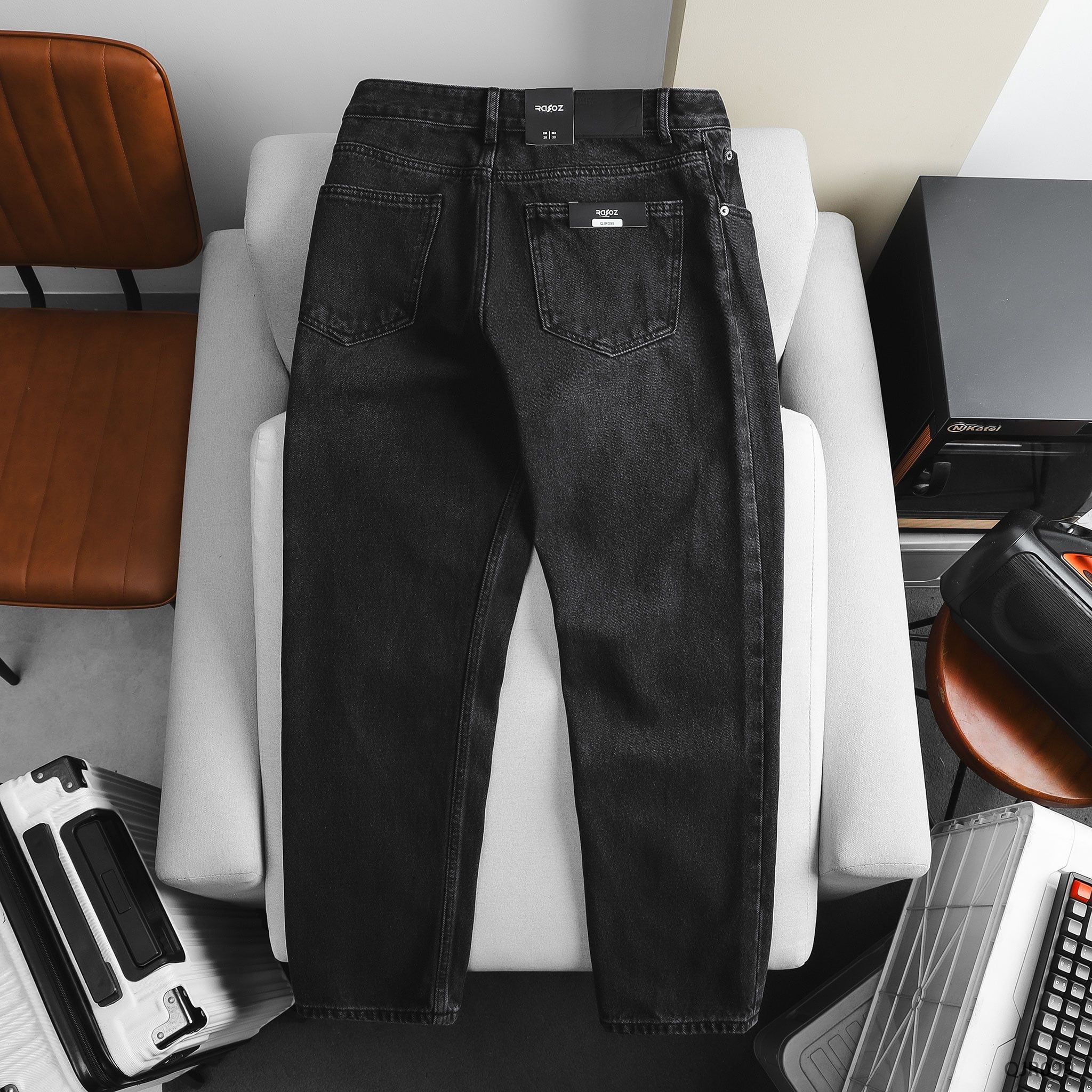  Quần jean nam Relaxed Dark Grey - 099 