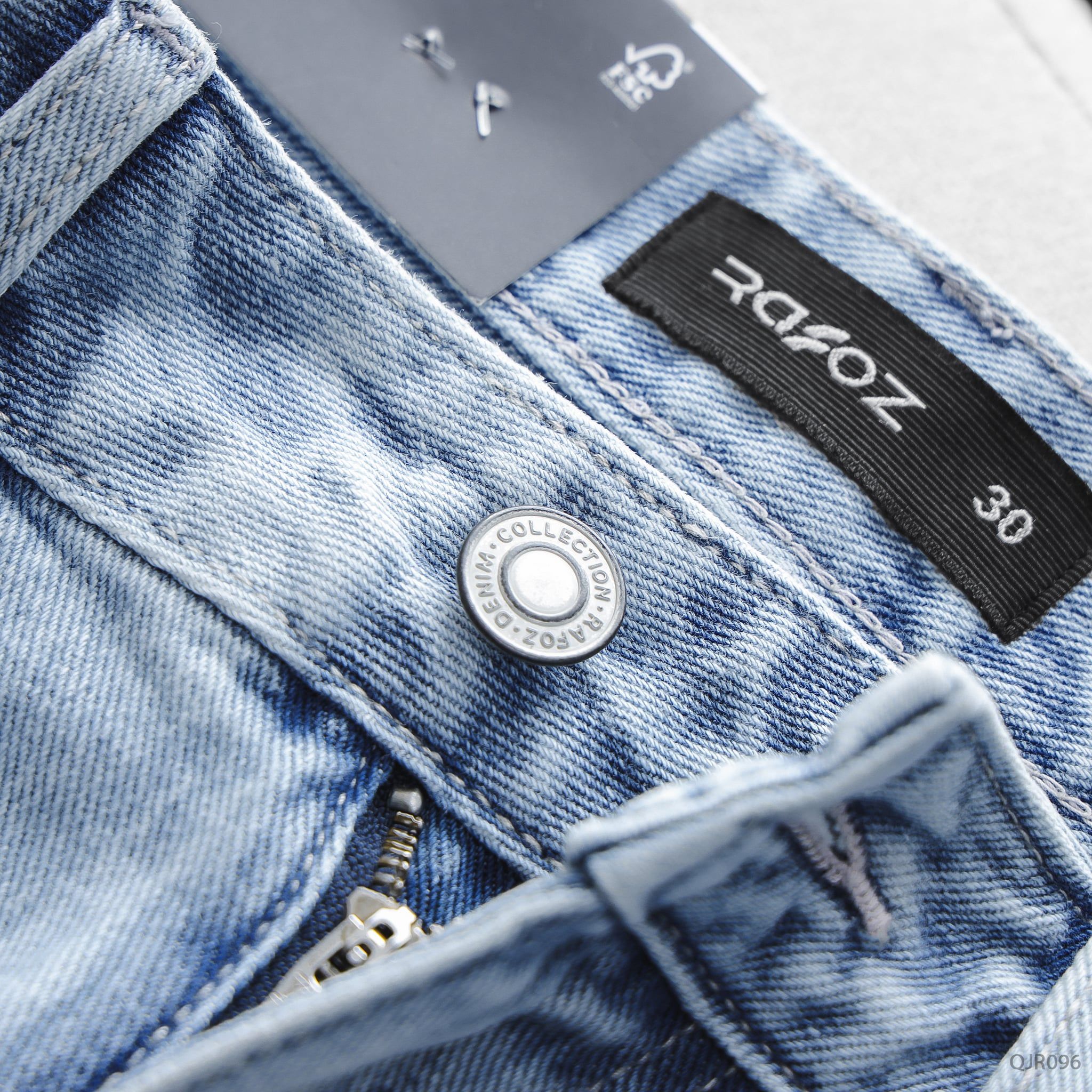  Quần jean dark blue ripped - 096 
