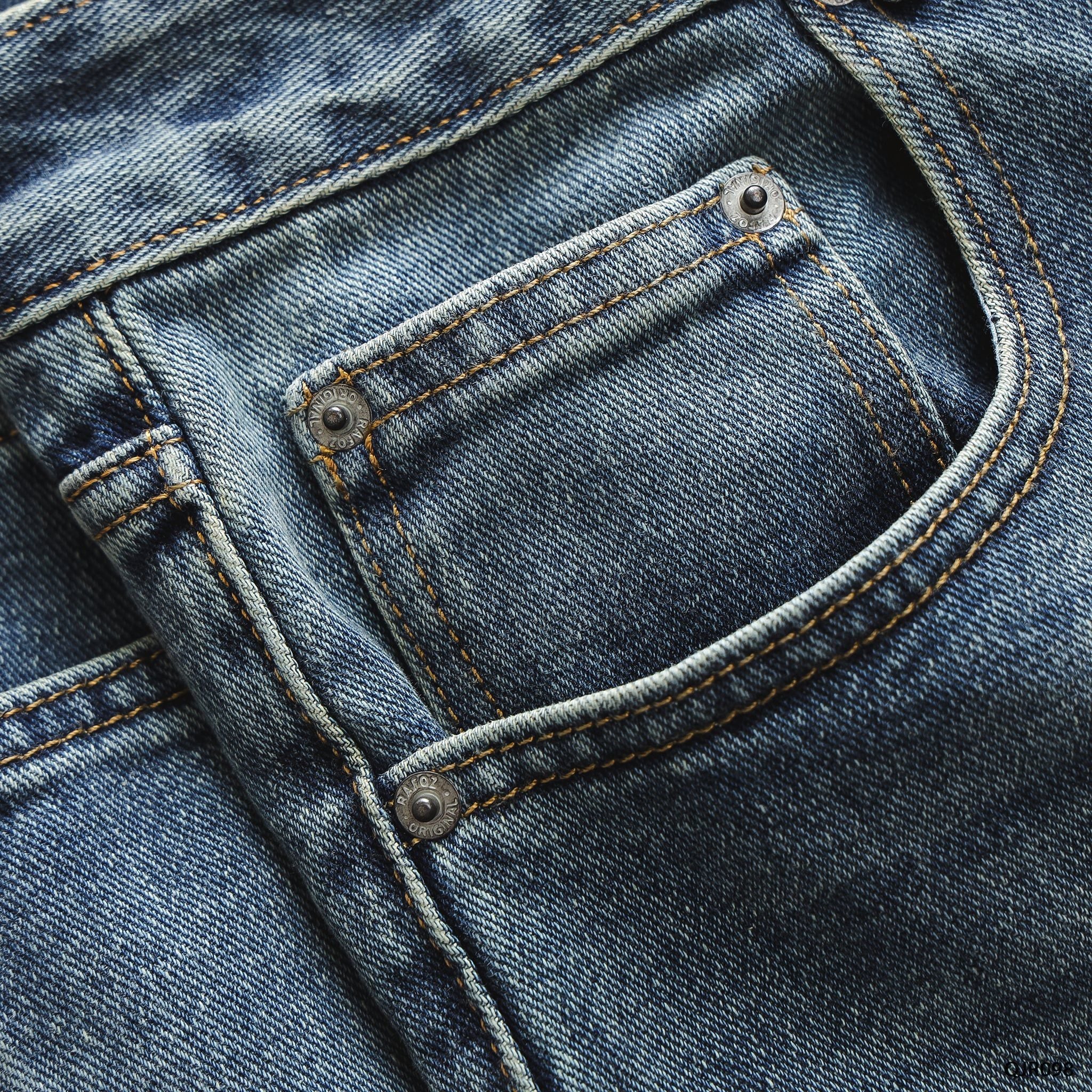  Quần jean Relaxed basic blue wash - 098 