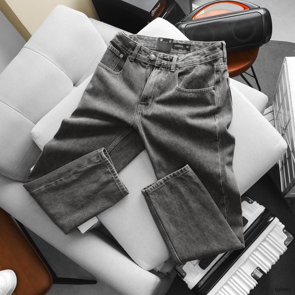  Quần jean relaxed grey wash - 092 