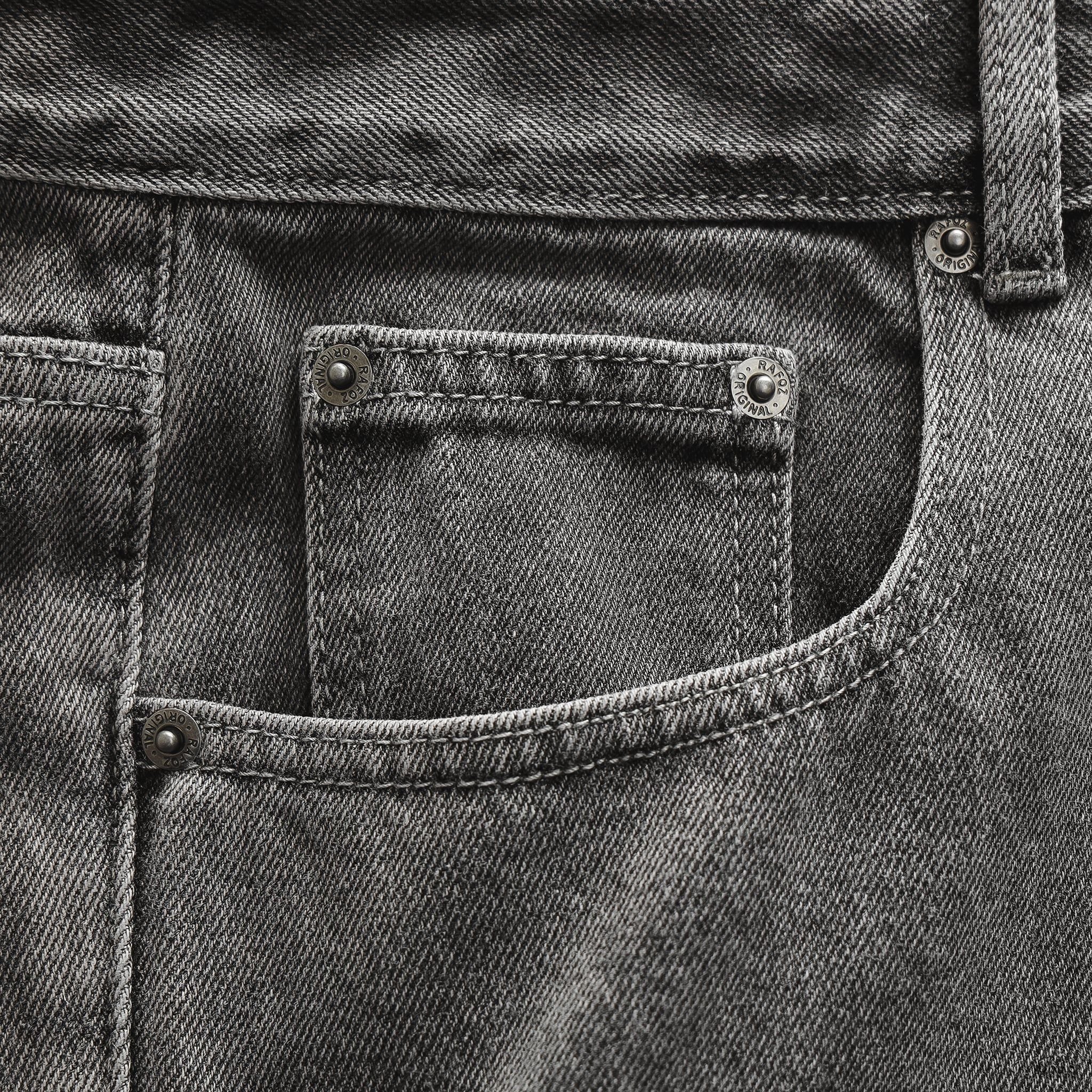  Quần jean relaxed grey wash - 092 