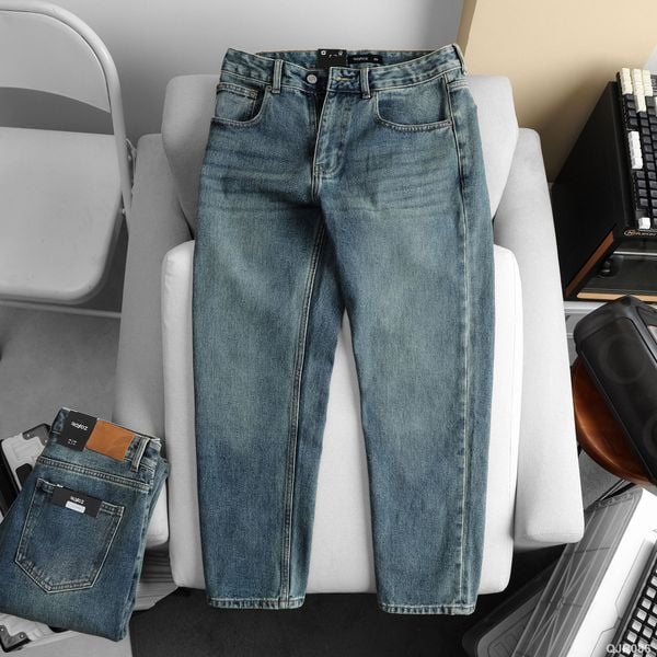  Quần jean Relaxed Xanh Wash - 086 