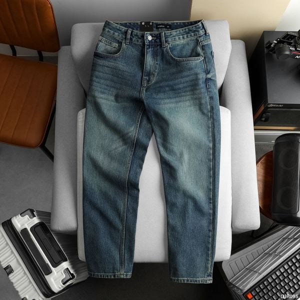  Quần jean Relaxed basic blue wash - 095 
