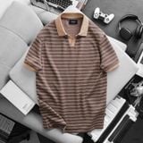  Áo polo V neck Horizontal stripe - 041 