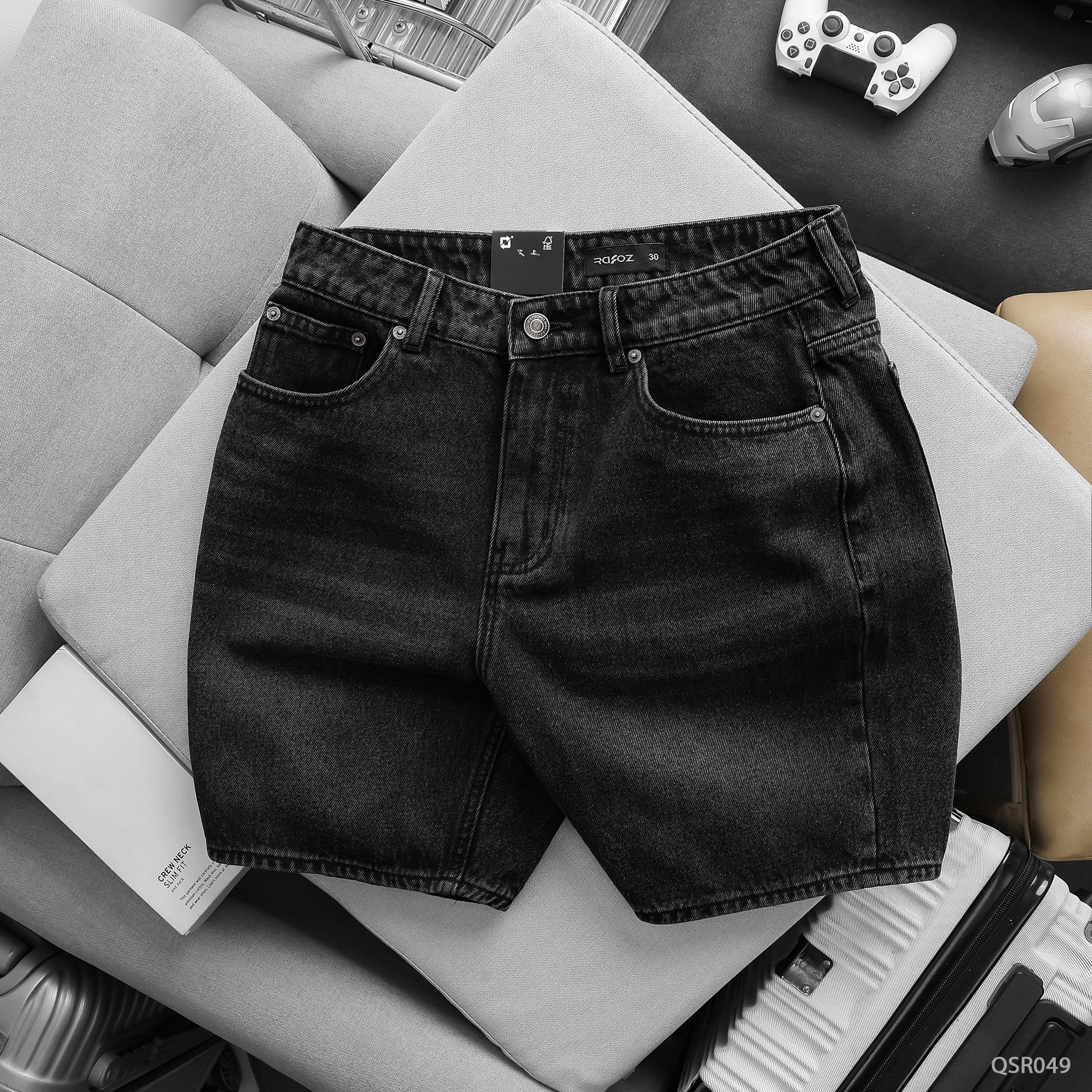  Quần short jean Dark grey - 049 